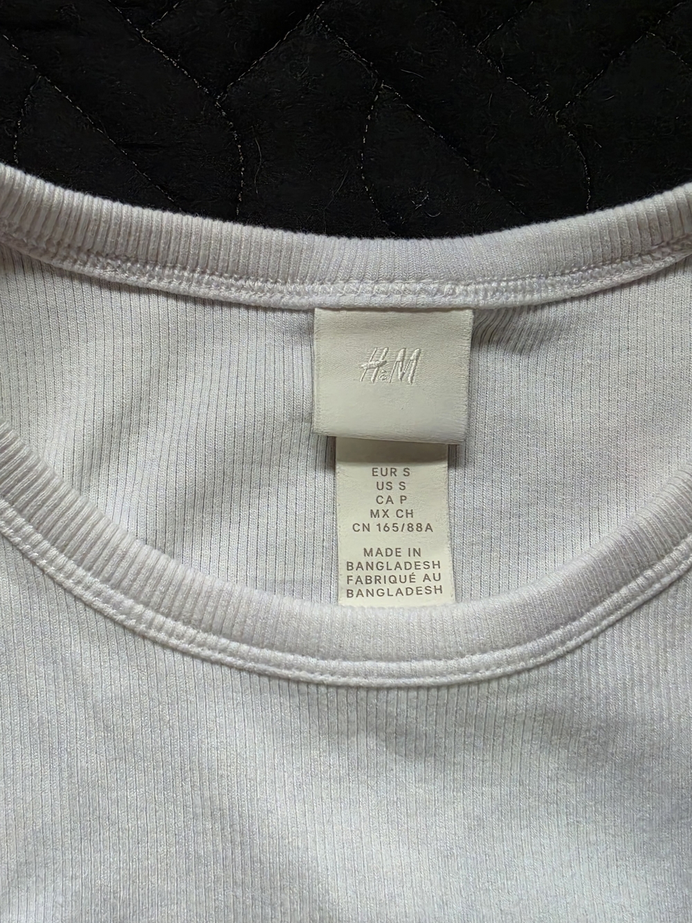 H&M White Ribbed Crop Tank - Picture 2 of 3